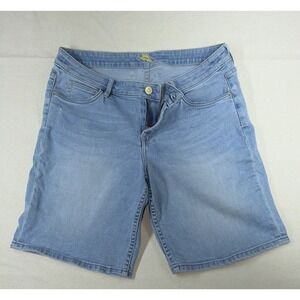 Tommy Bahama Denim Women's Bermuda Shorts Size 6 Blue Cotton Blend Pockets